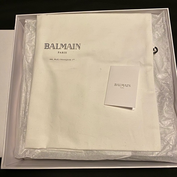 Balmain Men’s Jeweled Black Velvet Boots - Picture 3 of 4